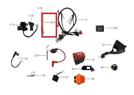 KAYO KT 250 MOTOR KABLOSU