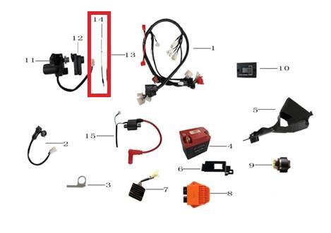KAYO KT 250 MOTOR KABLOSU