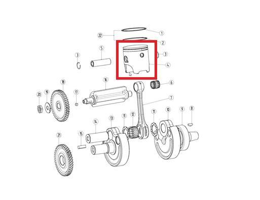 KAYO KT 250 - PİSTON