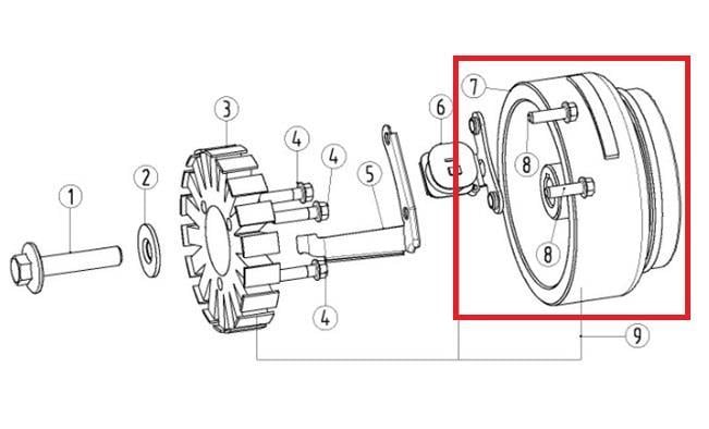 KAYO KT 250 ROTOR KOMPLE