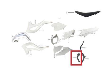 KAYO KT 250 SAŞİ SOL KAPAK