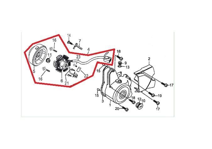 KAYO TS 90 ALTERNATÖR KOMPLE