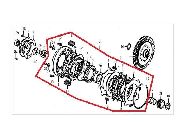 KAYO TS 90 DEBRİYAJ KOMPLE
