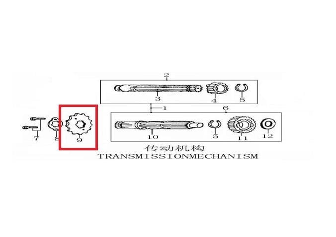KAYO TS 90 GERİ VİTES DİŞLİSİ