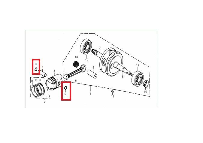 KAYO TS 90 PİSTON PİM SEKMANI