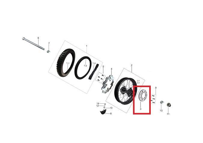 KAYO TT 190 R - ARKA DİŞLİ