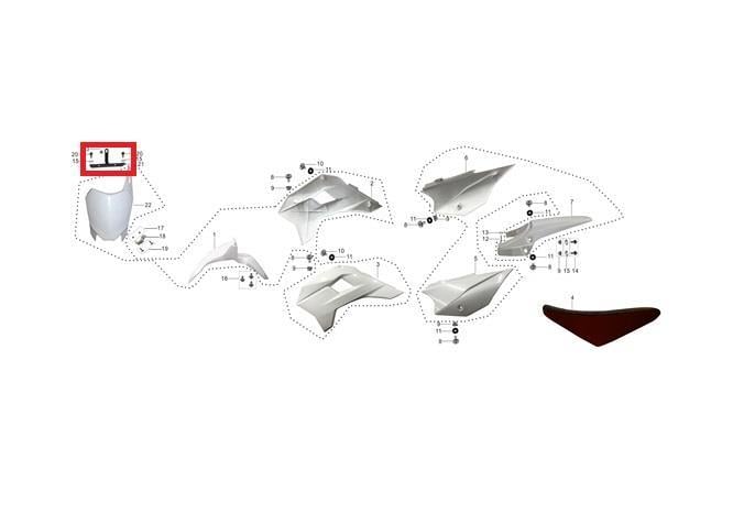 KAYO TT 190 R BRAKET