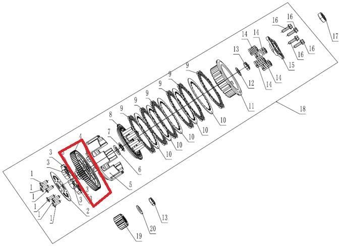KAYO TT 190 R DEBRİYAJ DİŞLİSİ