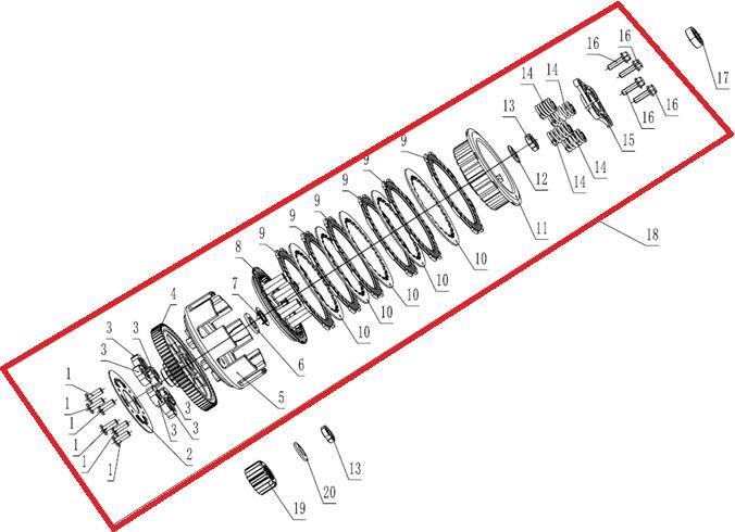 KAYO TT 190 R DEBRİYAJ KOMPLE