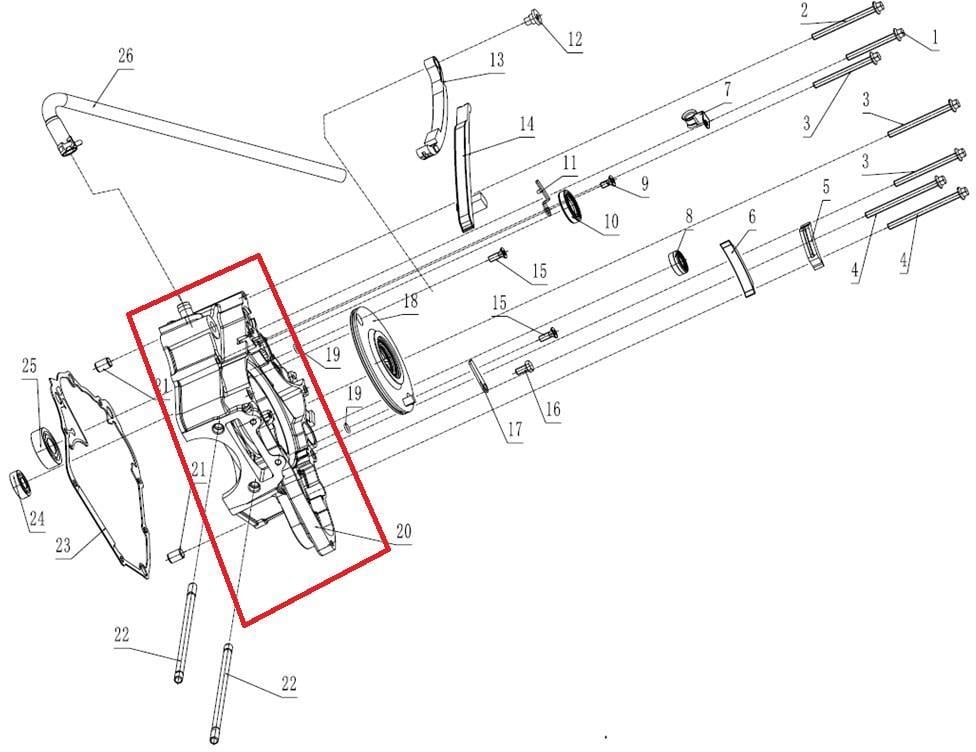 KAYO TT 190 R KRANK SOL BLOK