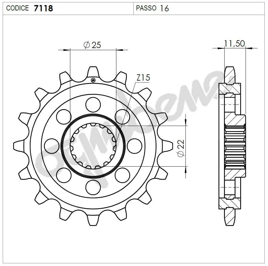 KTM 250 OGNIBENE ÖN DİŞLİ 15T