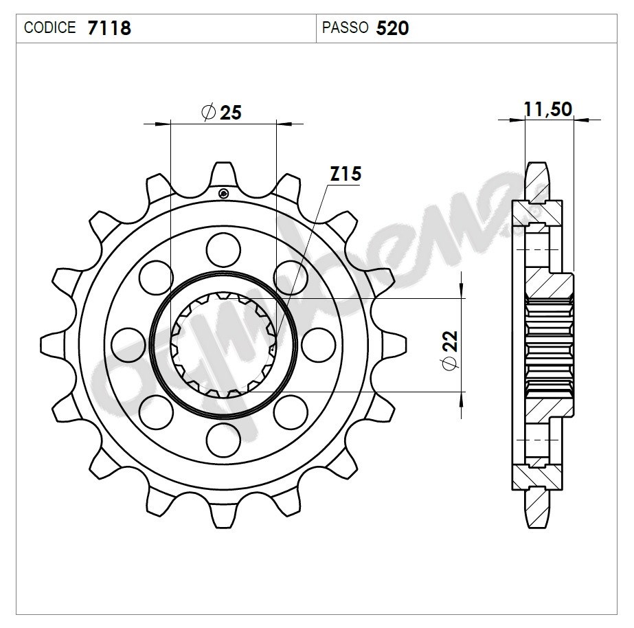 Ktm 250 Ognıbene Ön Dişli 16T