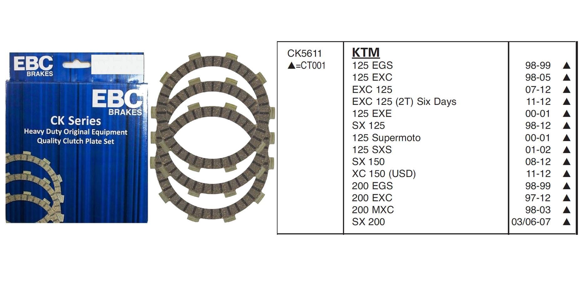 KTM EXC 125 07-15 EBC DEBRİYAJ BALATASI