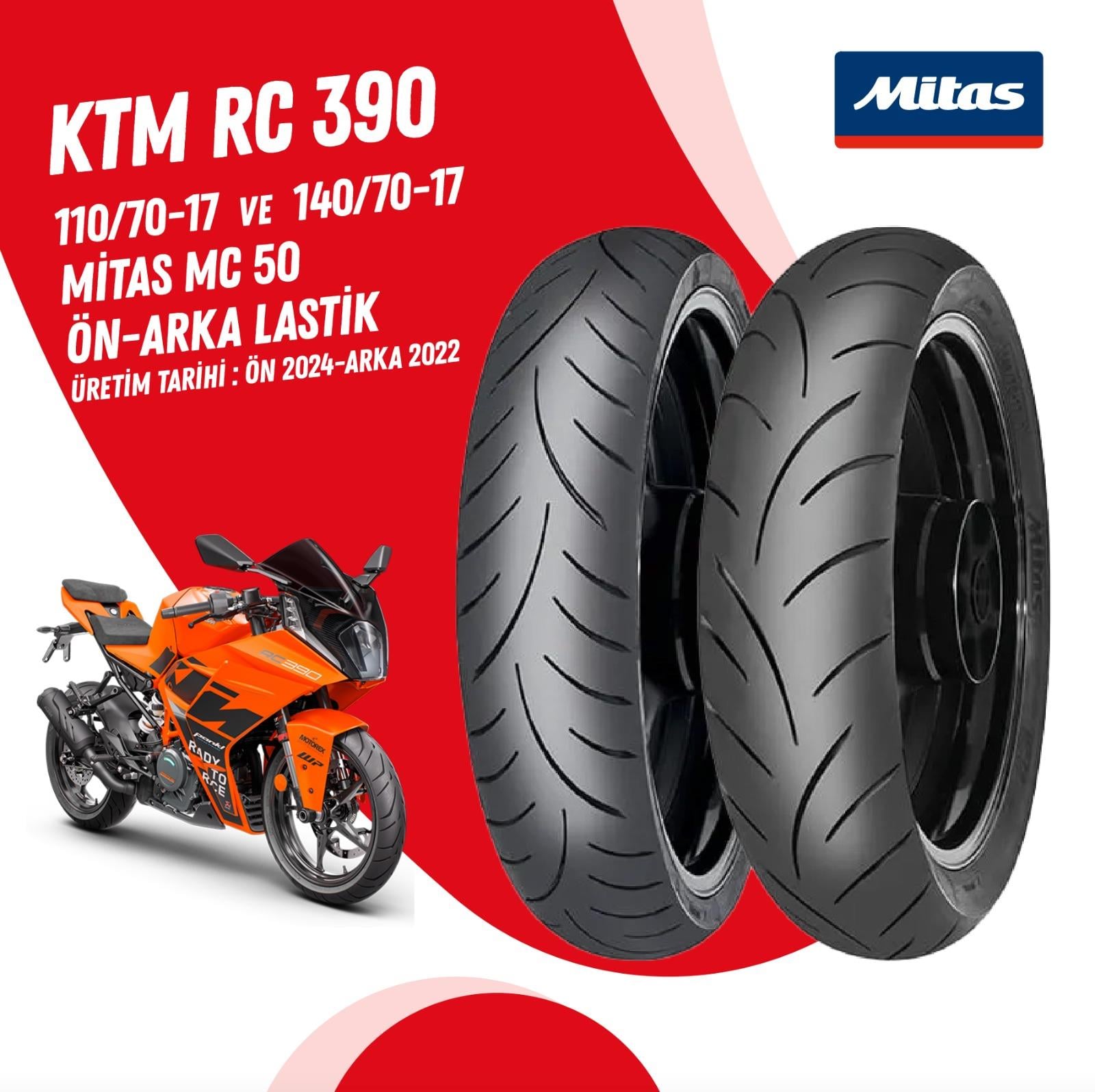 KTM RC 390 MİTAS MC-50 LASTİK TAKIMI