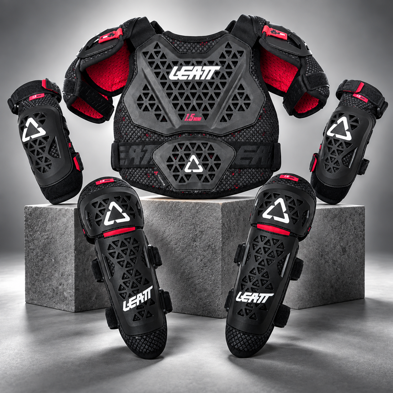Leatt 1.5 Pro Mini Çocuk Vücut Koruma Dirseklik Dizlik Set