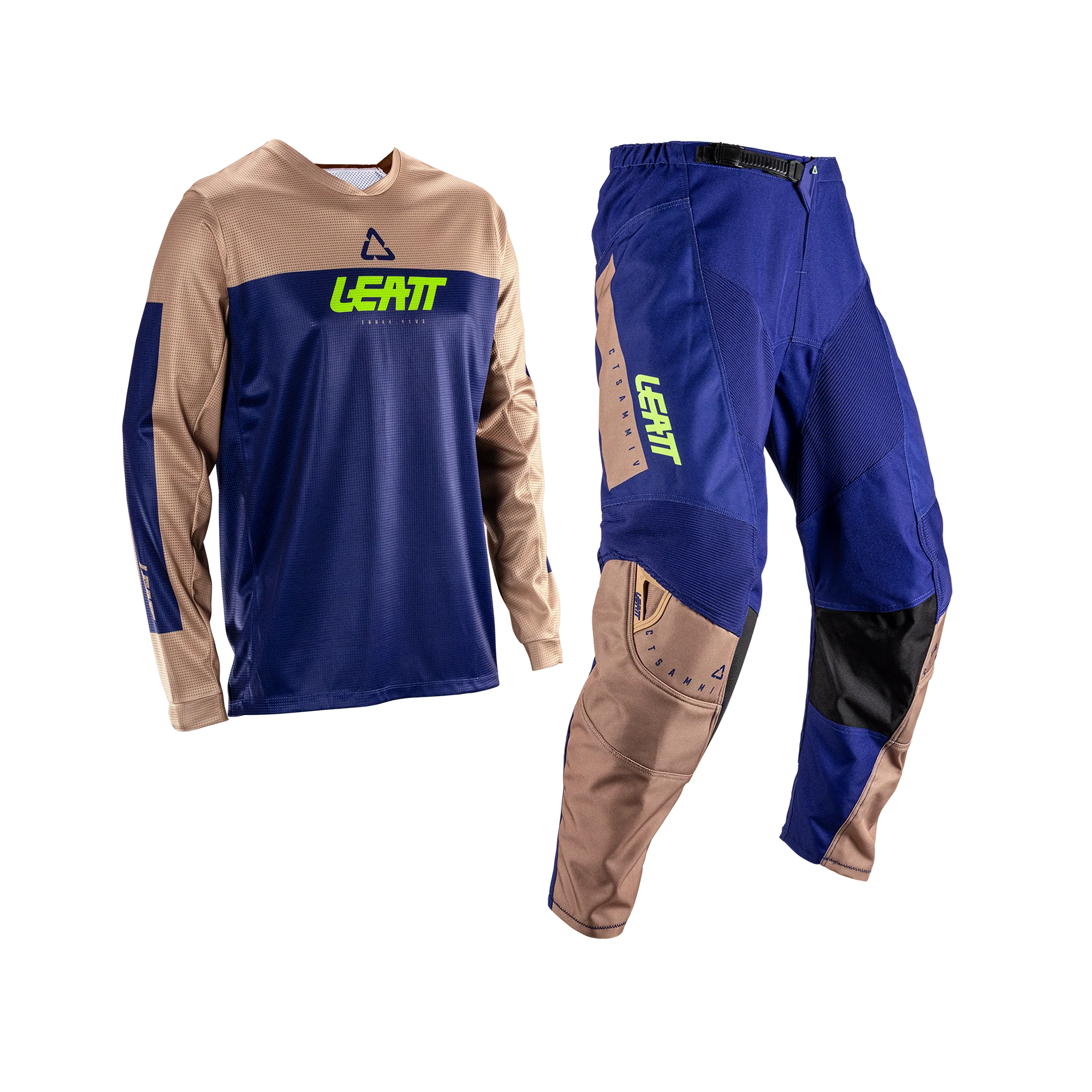 Leatt 3.5 Kahverengi Motosiklet Jersey Pantolon Takımı