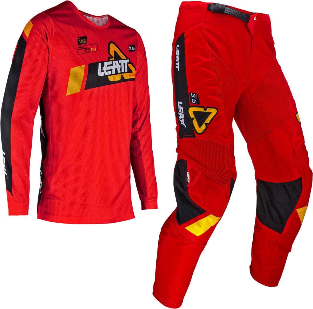 LEATT 3.5 ÇOCUK JERSEY PANTOLON TAKIMI KIRMIZI