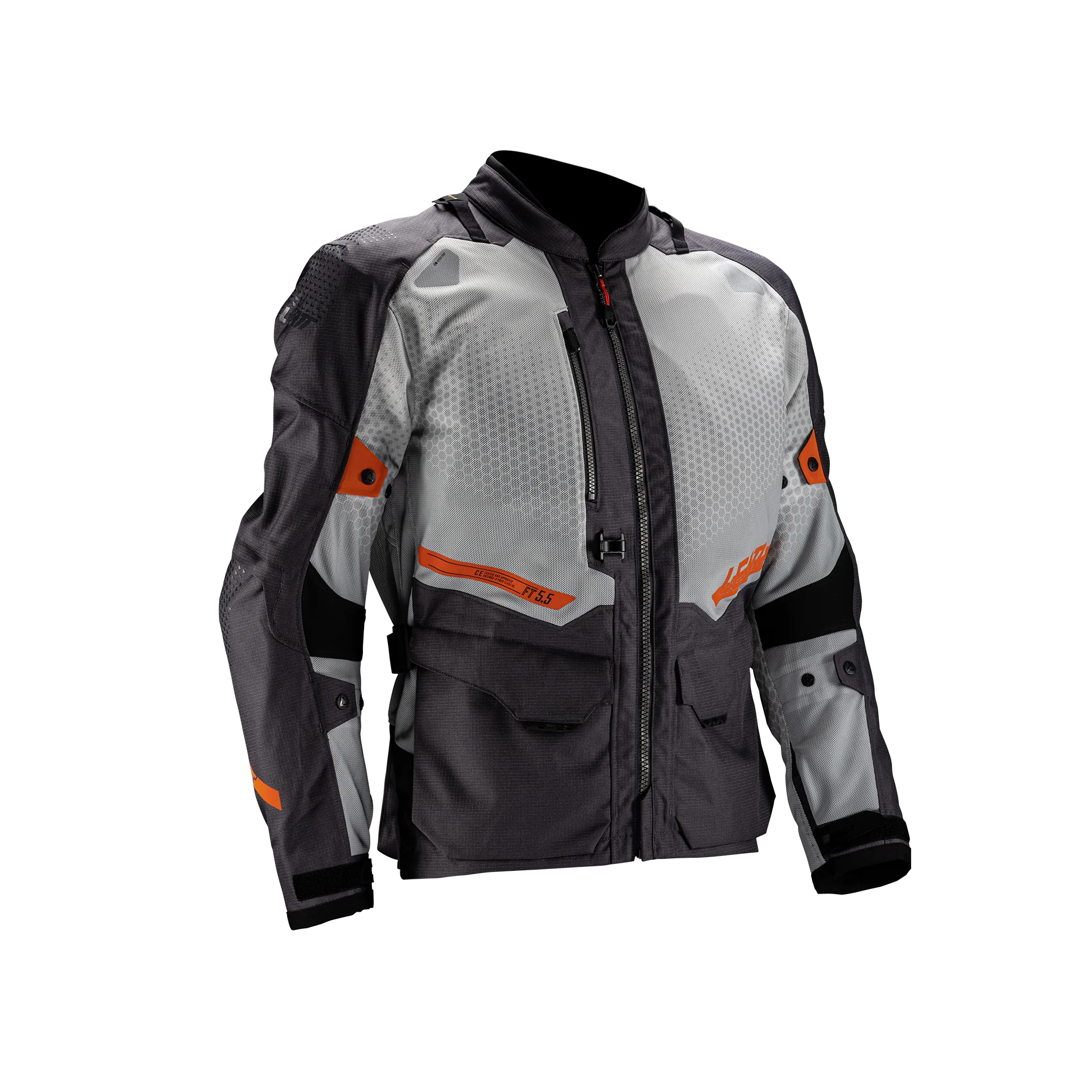 Leatt Adv Flow-Tour 5.5 Gri Motosiklet Montu