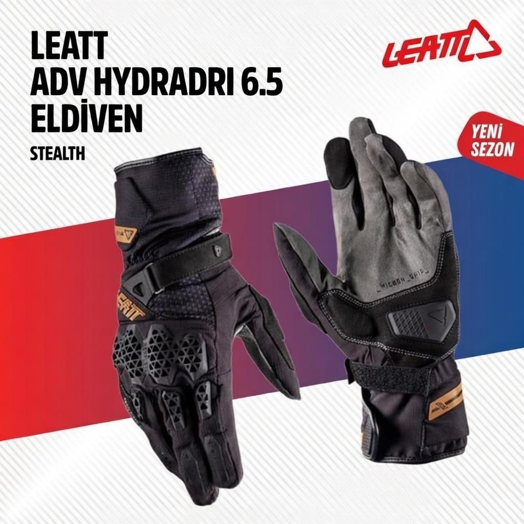 Leatt Adv Hydra-Dri 6.5 Siyah Motosiklet Eldiveni