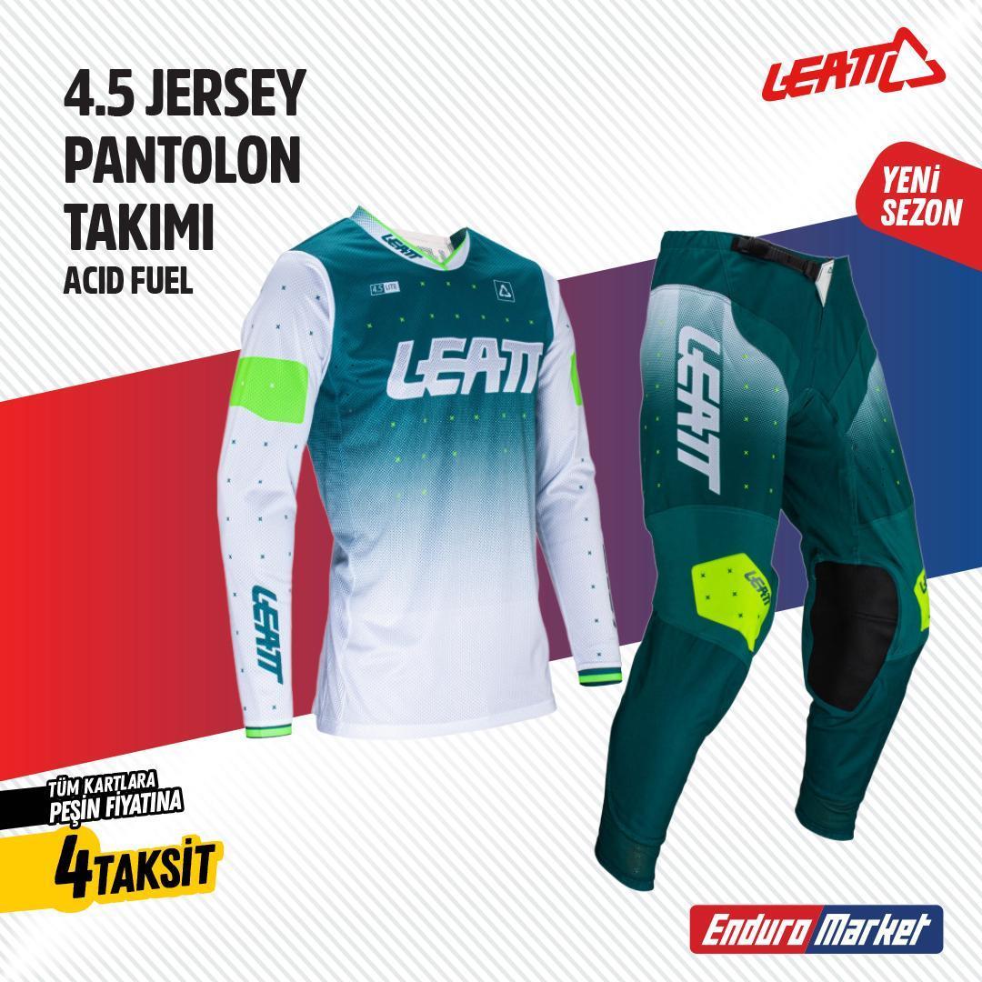 LEATT BEYAZ YEŞİL JERSEY PANTLON TAKIMI