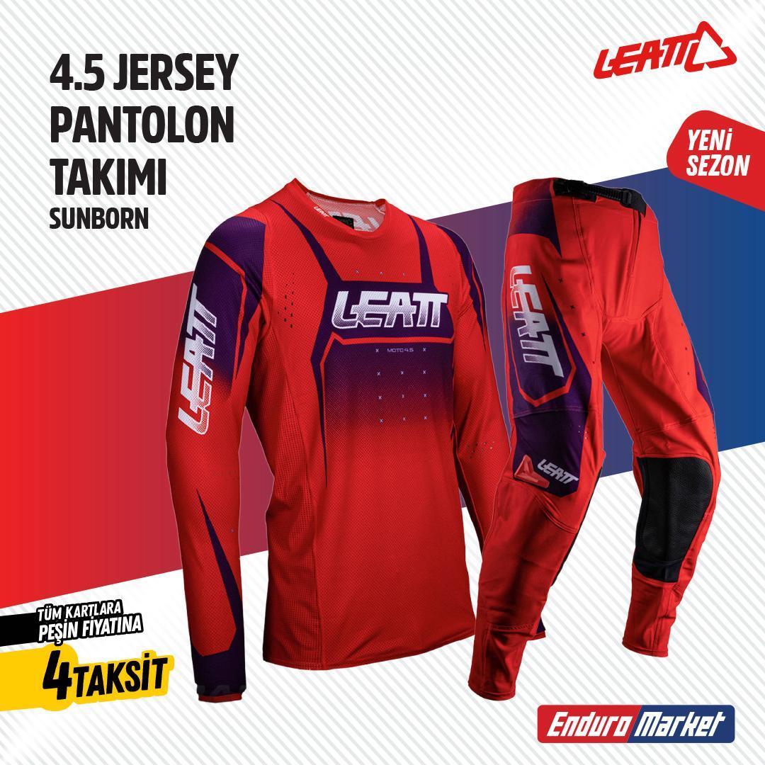 LEATT KIRMIZI MOR JERSEY PANTLON TAKIMI