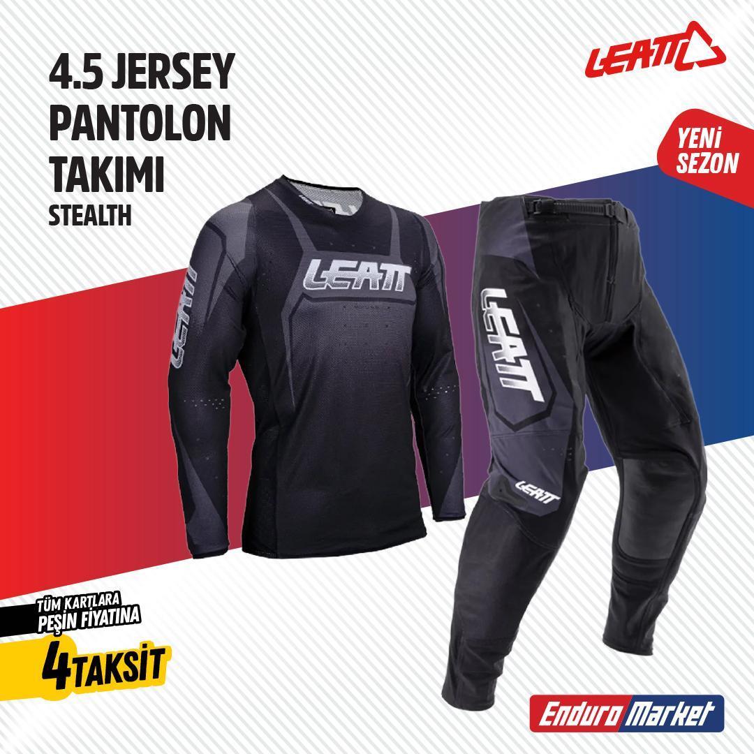 LEATT SİYAH GRİ JERSEY PANTLON TAKIMI