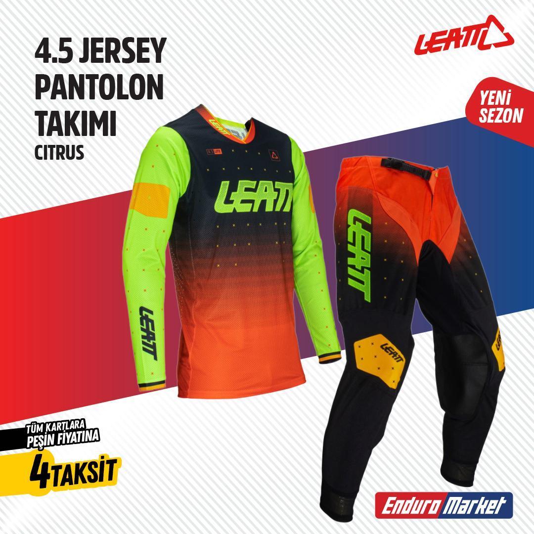 LEATT TURUNCU YEŞİL JERSEY PANTLON TAKIMI