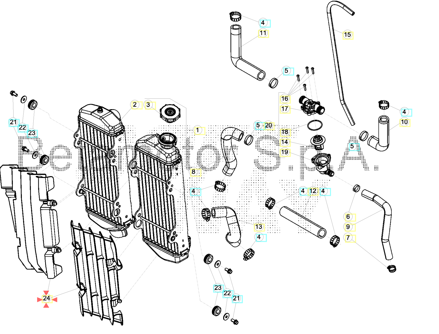 Left Radıator Grıll Beta Orj Yp