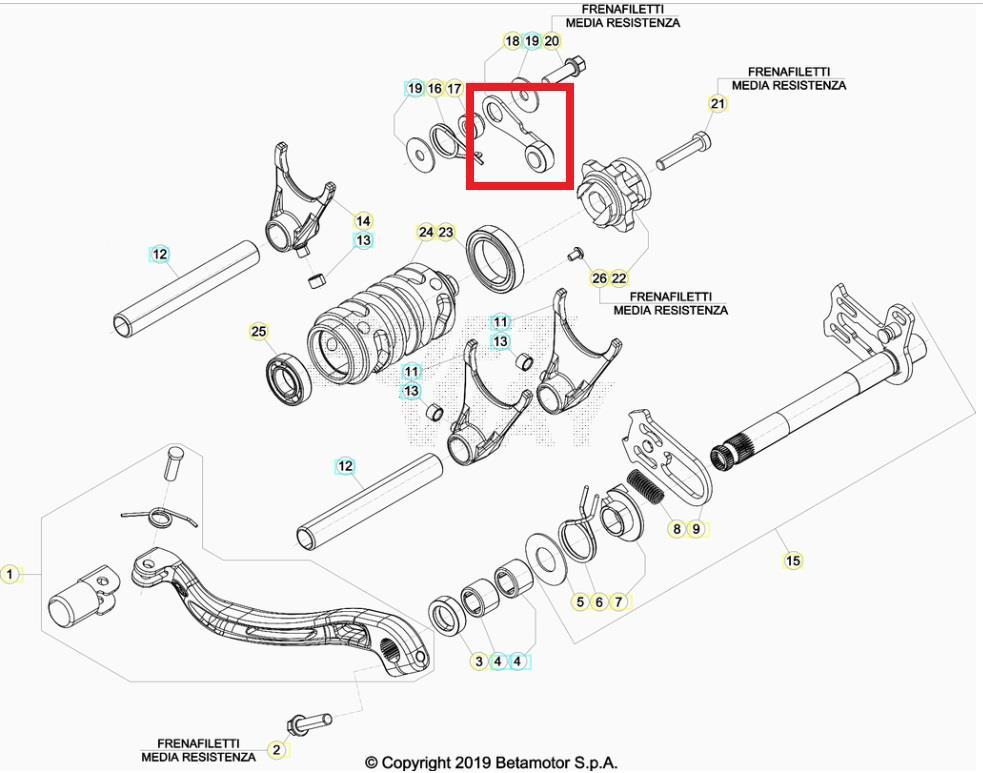 LEVER BETA ORJ YP B5