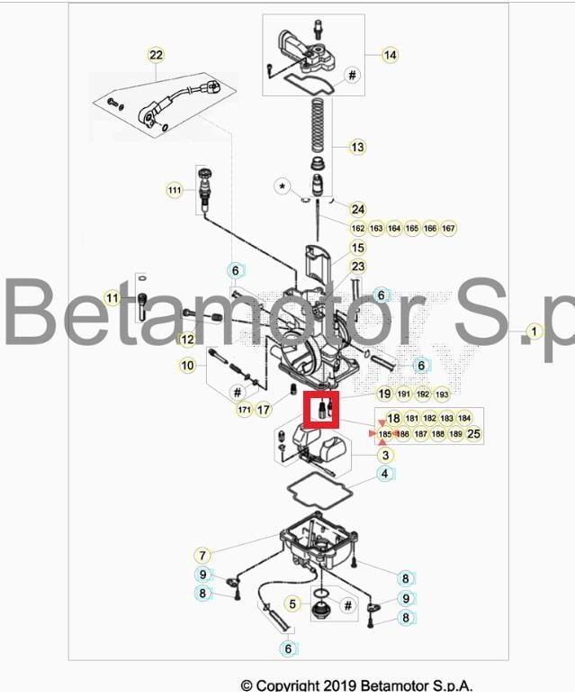 MAIN JET 165 KEIHIN BETA ORJ YP B5