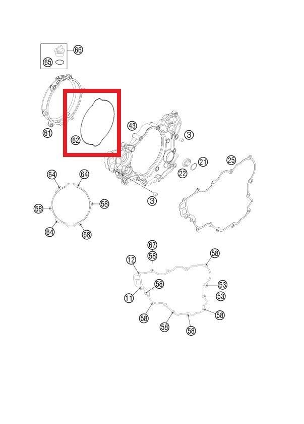 MOLDED RING KTM ORJ YP A5