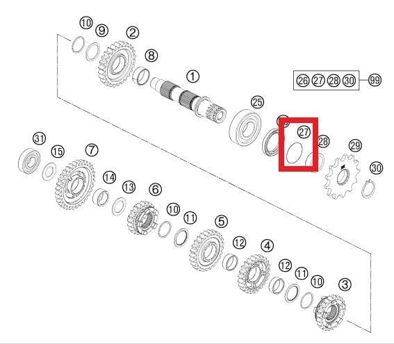 O-RING KTM ORJ YP A5