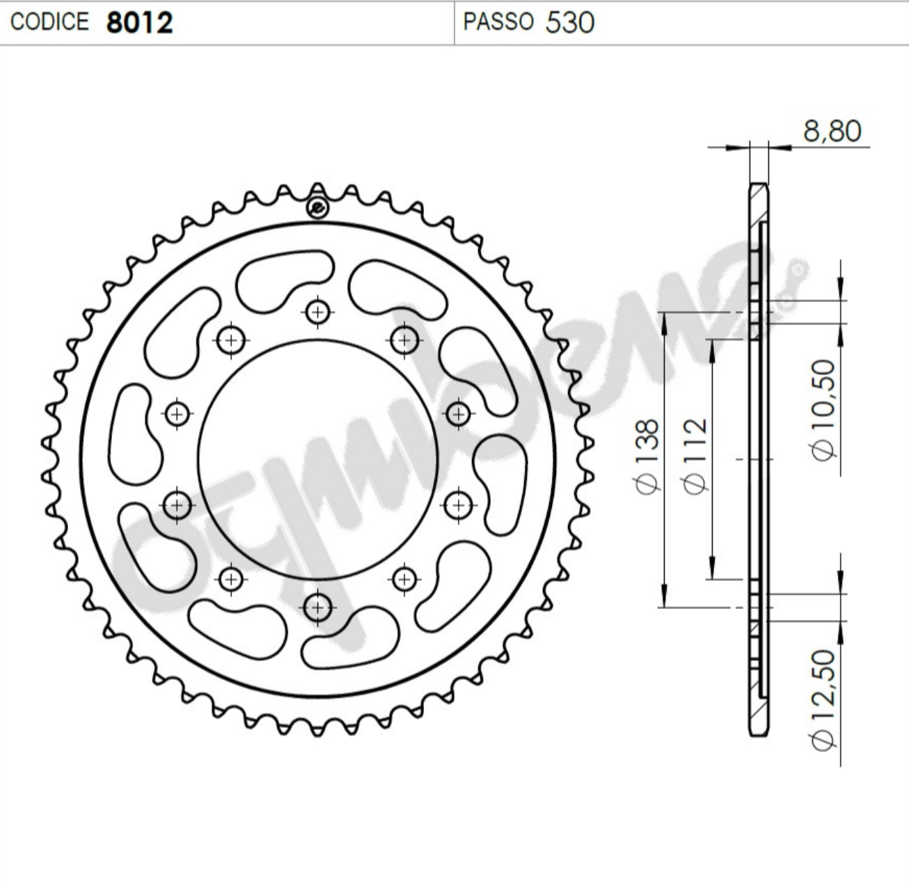 OGNIBENE ARKA DİŞLİ 40T