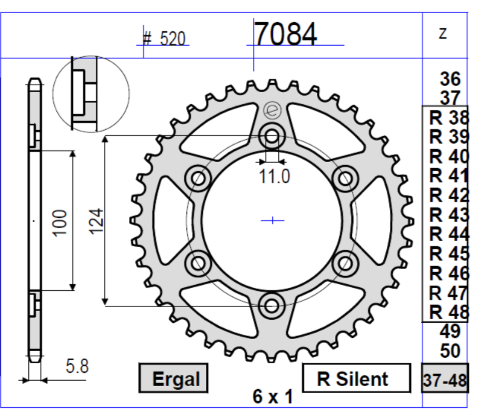OGNIBENE ARKA DİŞLİ 41T