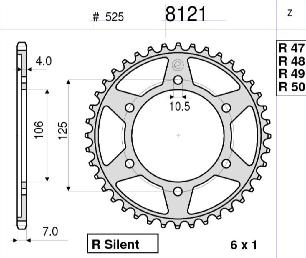 OGNIBENE ARKA DİŞLİ 42T