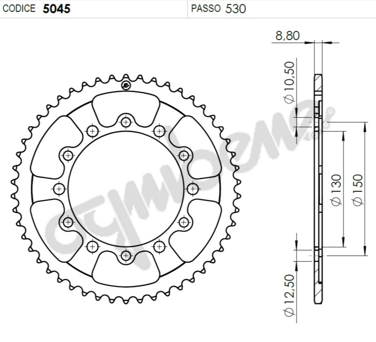 OGNIBENE ARKA DİŞLİ 48T
