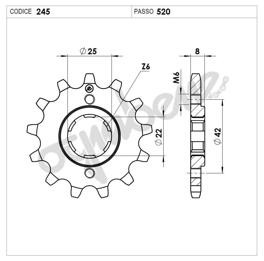OGNIBENE ÖN DİŞLİ 15T