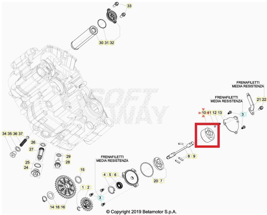 OIL PUMP 40,56 BETA ORJ YP B5