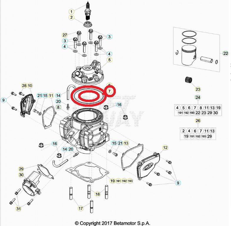 OIL SEAL 105.2 VITON BETA ORJ YP B4
