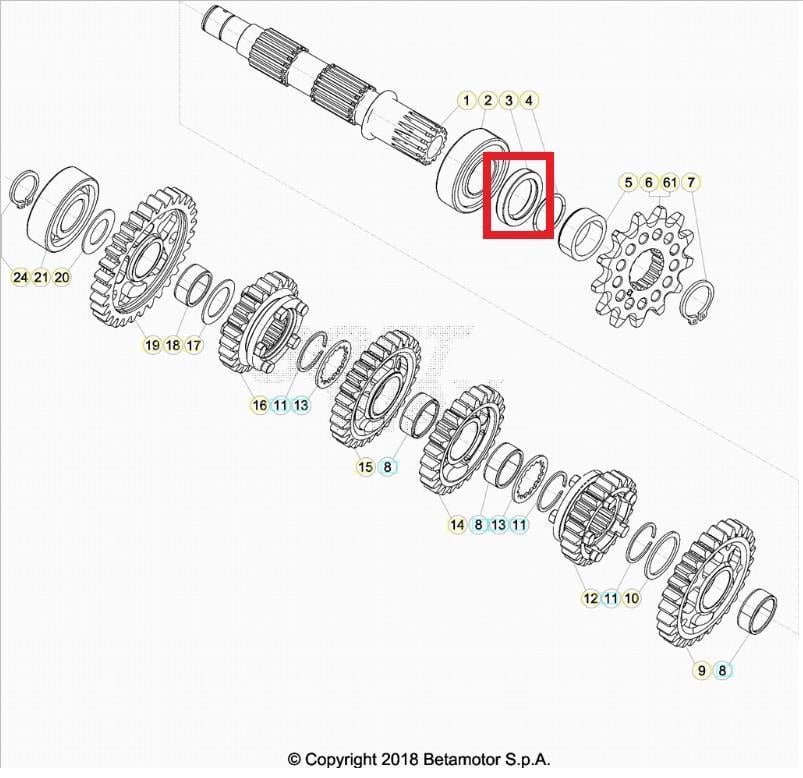 OIL SEAL 32.45.7 BSL BETA ORJ YP B3