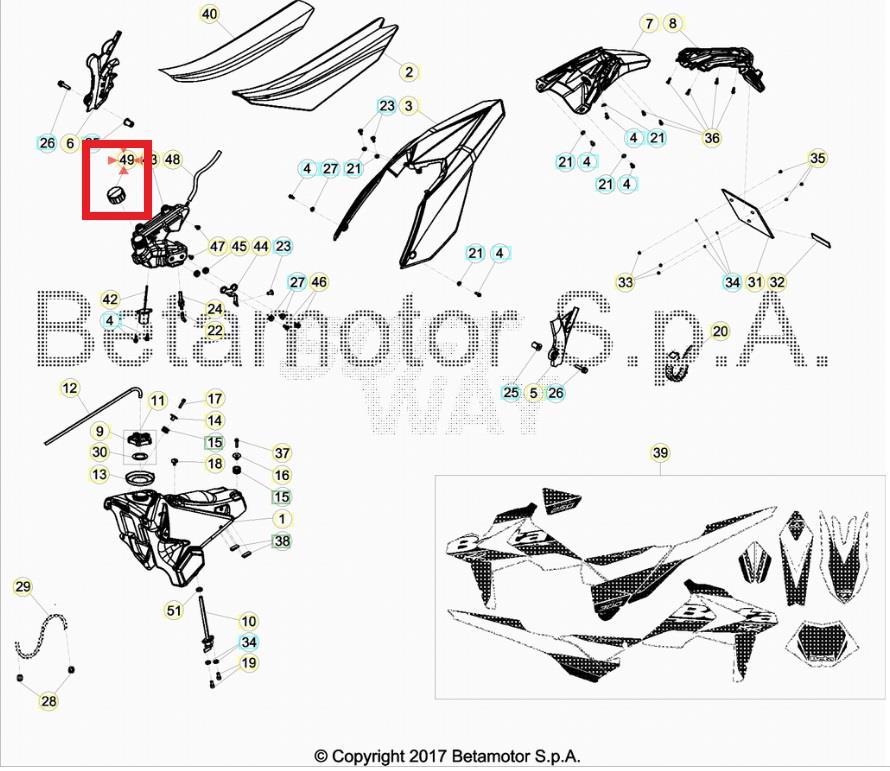 OIL TANK CAP BETA ORJ YP B5