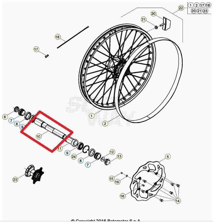 ÖN TEKER MİLİ BETA ORJ YP B2