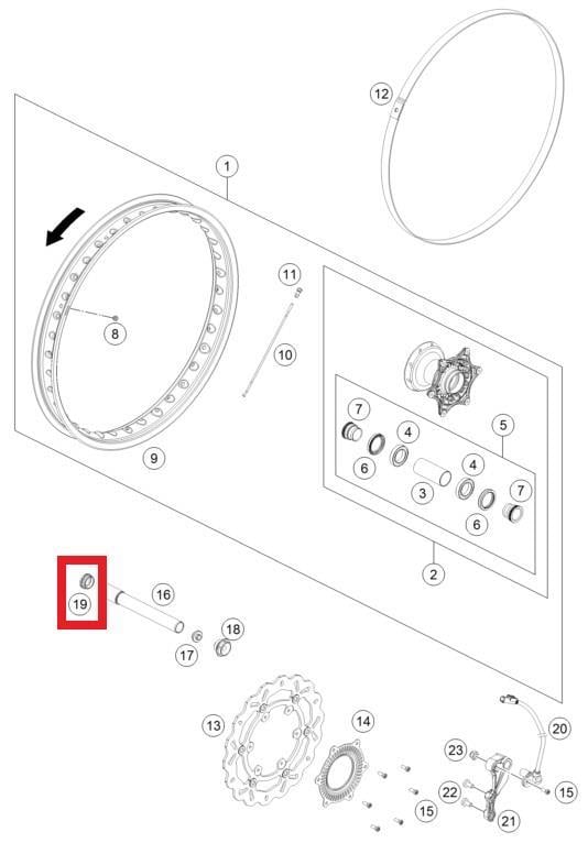 PLUG BUSHING WS=27 KTM ORJ YP A5