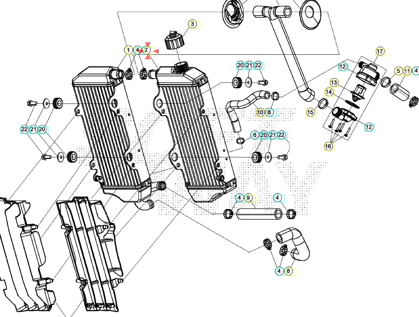 RADIATOR 2T  BETA ORJ YP