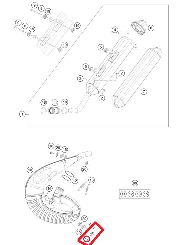 RANGE CHANGE NUT M8 GASGAS ORJ YP A9