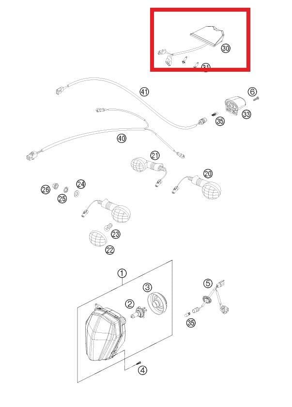 REAR LIGHT KTM ORJ YP A9