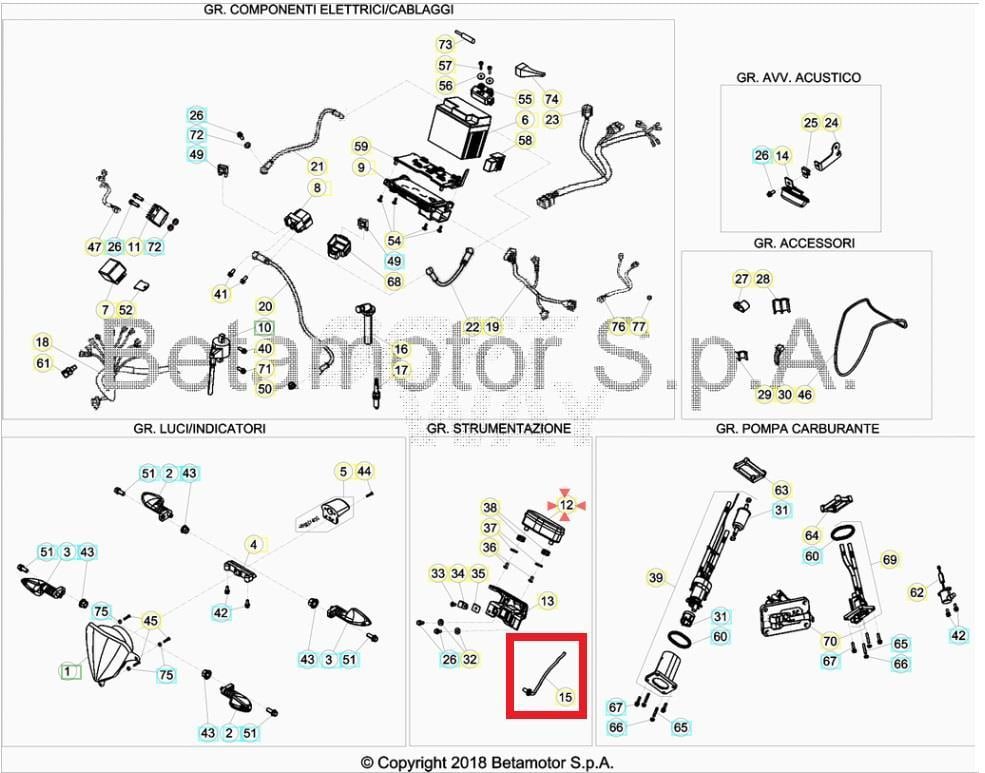 REED SENSOR BETA ORJ YP B2