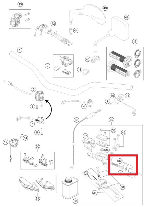 REP. KIT PISTON KTM ORJ YP A1