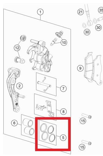 REP KIT SEALS 24MM GASGAS ORJ YP A9