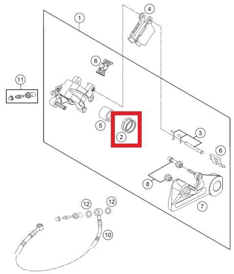 REPAIR KIT SEALING RINGS 26MM KTM ORJ YP A3